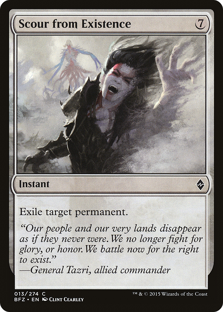 Scour from Existence [Battle for Zendikar] Foil