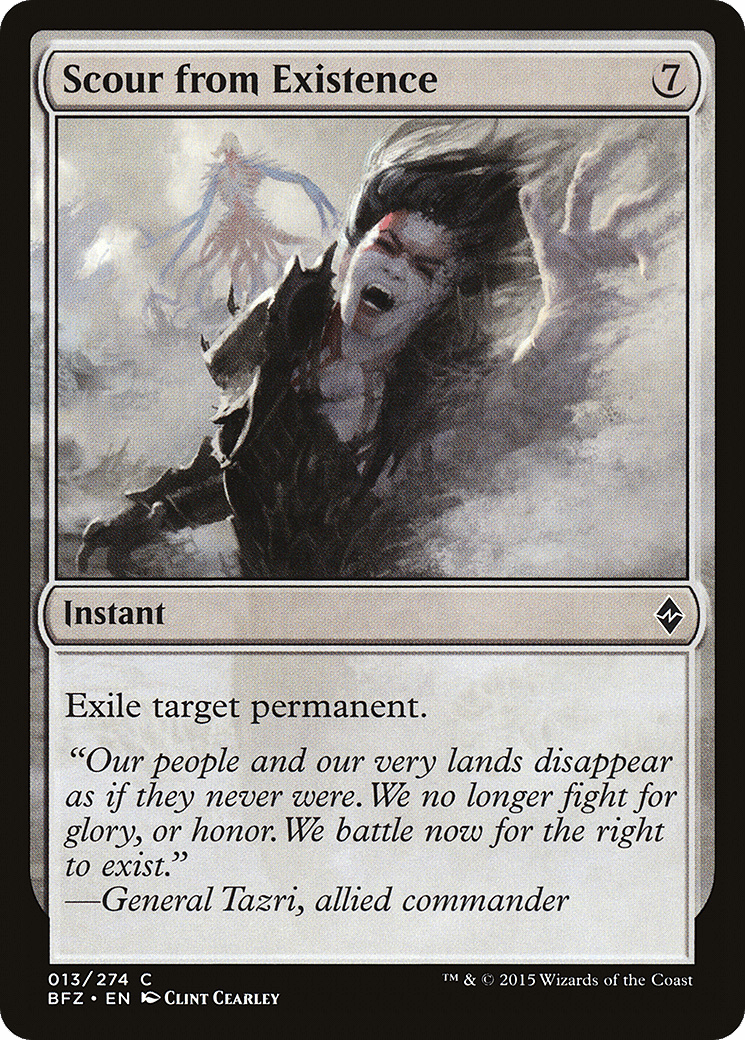 Scour from Existence [Battle for Zendikar] Foil