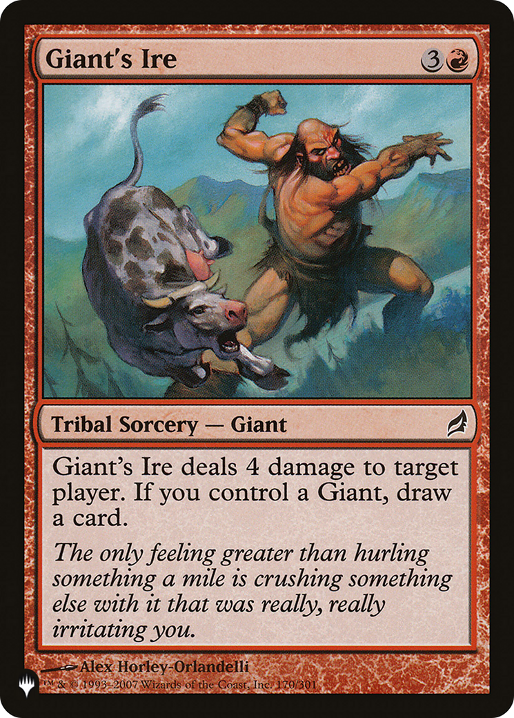 Giant's Ire |  (LRW-170) [The List]