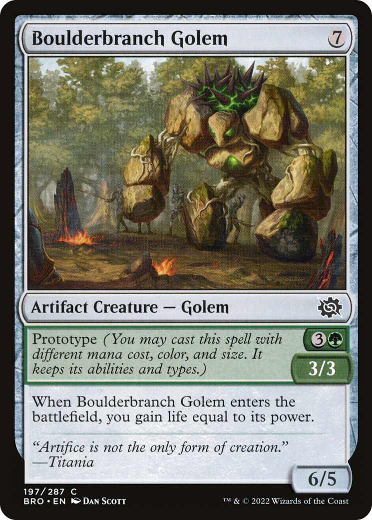 Boulderbranch Golem [The Brothers' War] Foil