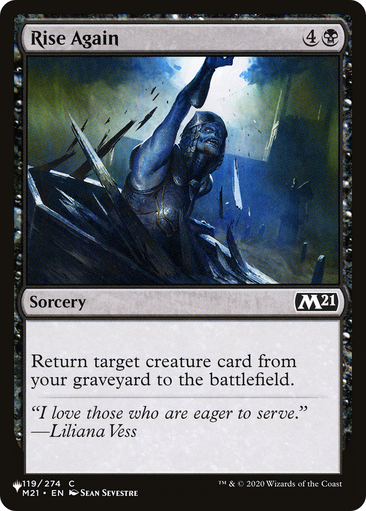 Rise Again |  (M21-119) [The List]