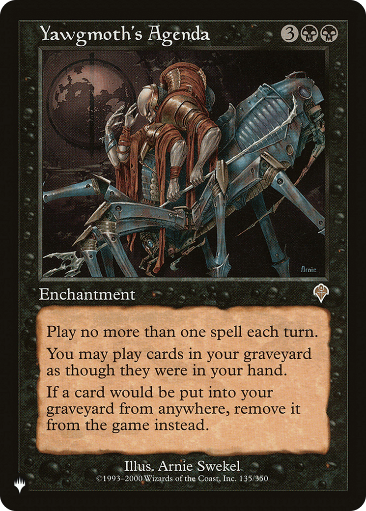 Yawgmoth's Agenda |  (INV-135) [The List]