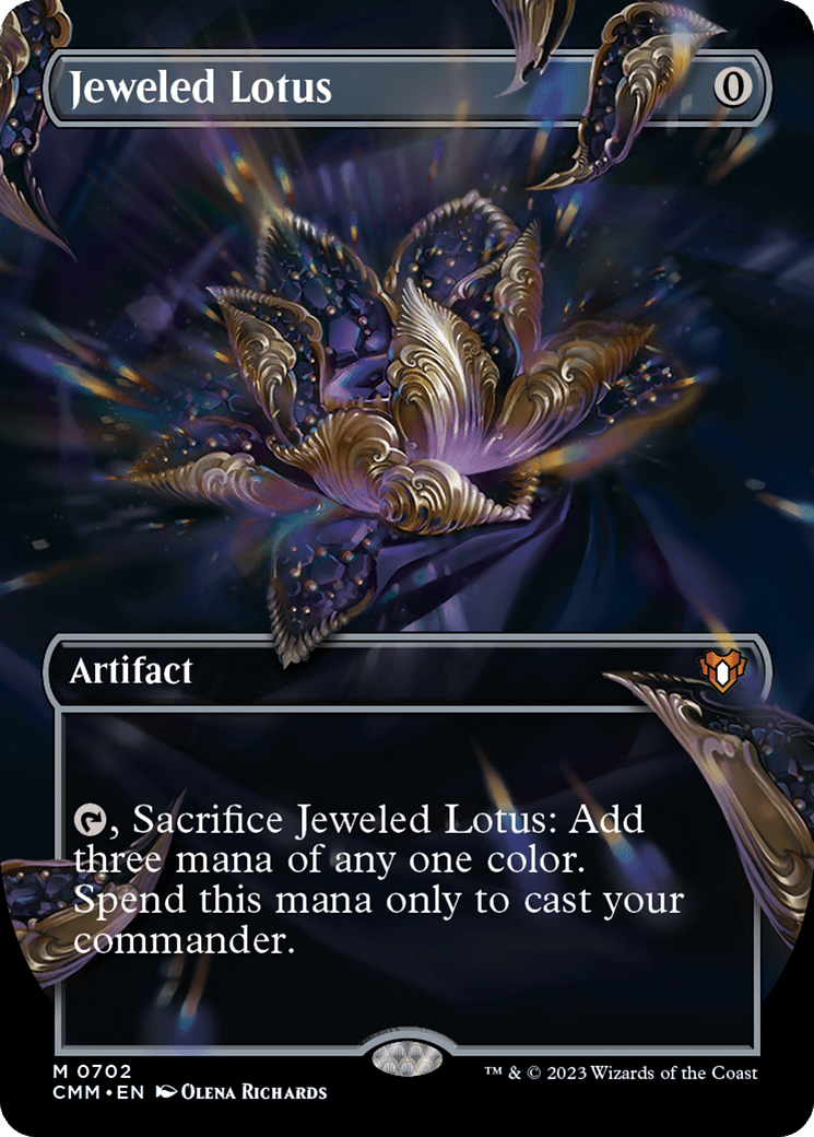 Jeweled Lotus (Borderless Frame Break) [Commander Masters] Foil