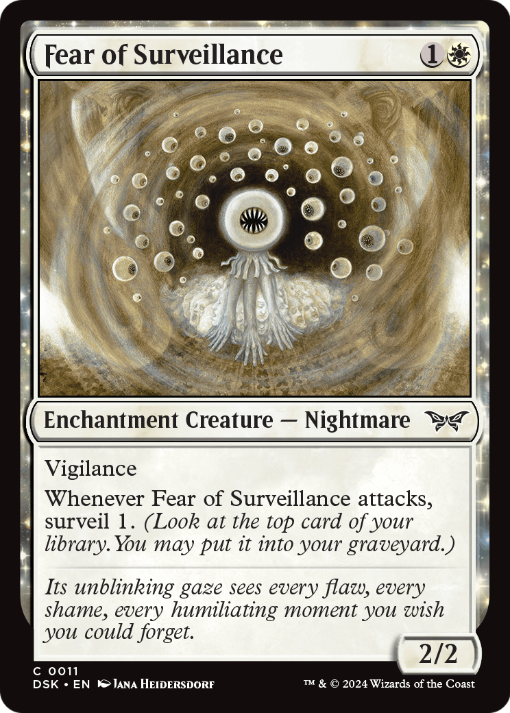 Fear of Surveillance [Duskmourn: House of Horror] Foil