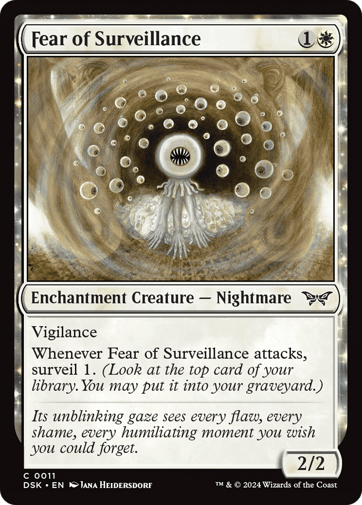 Fear of Surveillance [Duskmourn: House of Horror] Foil