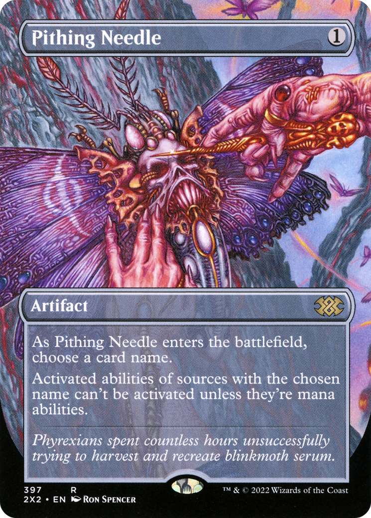 Pithing Needle (Borderless Alternate Art) [Double Masters 2022] Foil