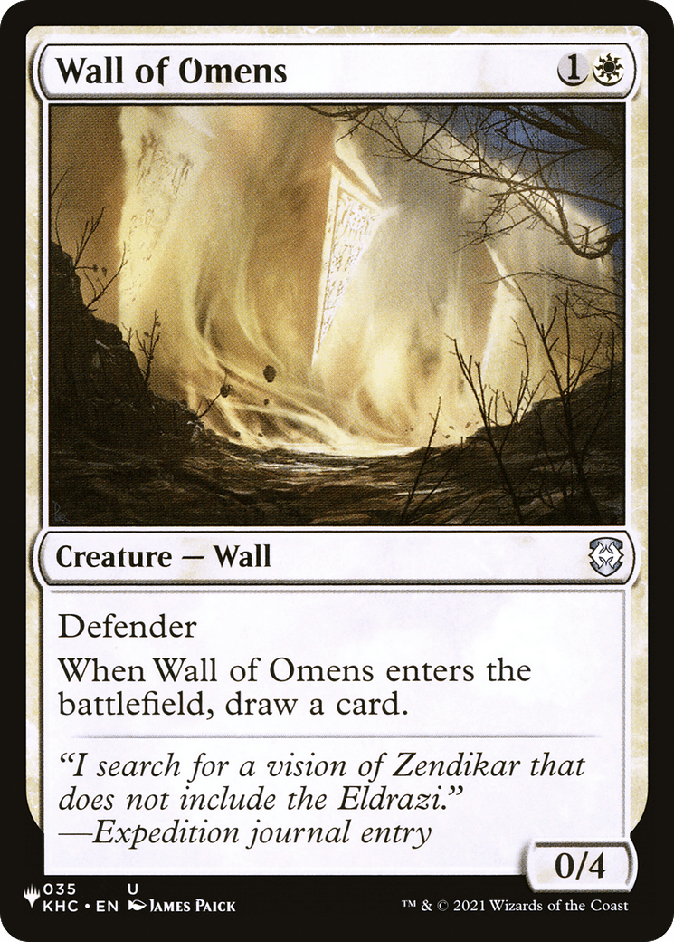 Wall of Omens |  (KHC-35) [The List]
