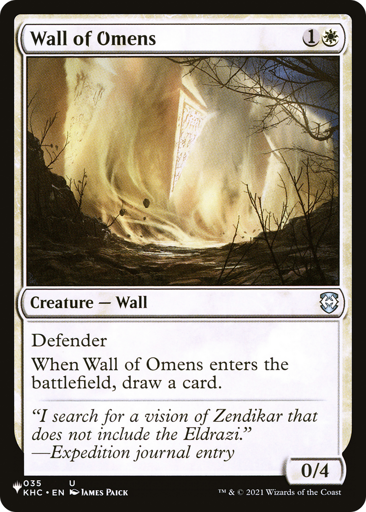 Wall of Omens |  (KHC-35) [The List]