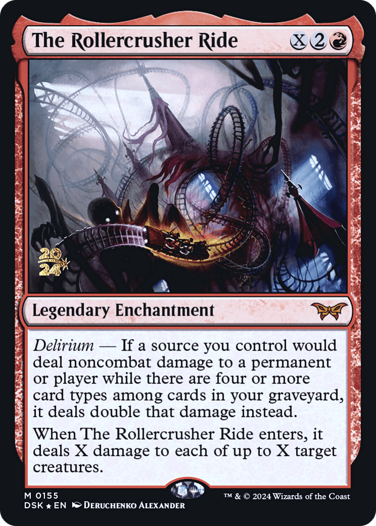 The Rollercrusher Ride (0155) [Duskmourn: House of Horror Prerelease Promos]
