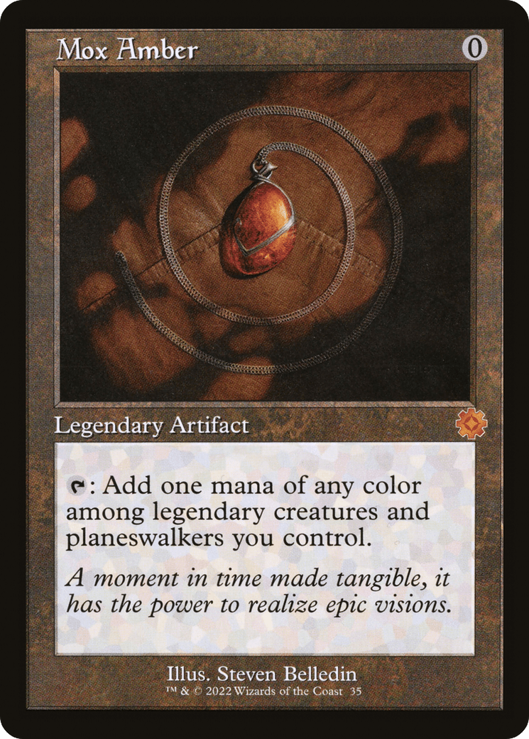 Mox Amber (Retro) [The Brothers' War Retro Artifacts] Foil