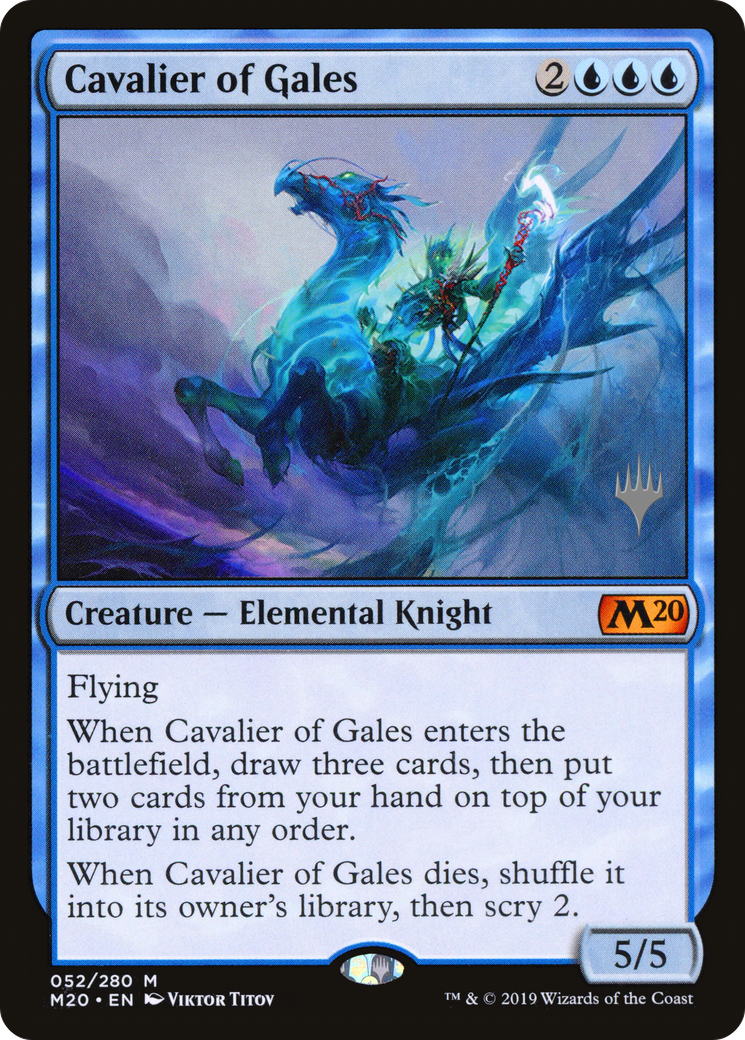 Cavalier of Gales (Promo Pack) [Core Set 2020 Promos] Foil