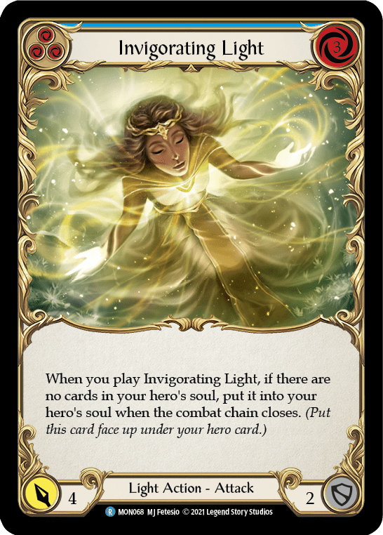 Invigorating Light (Blue) [MON068] (Monarch)  1st Edition Normal