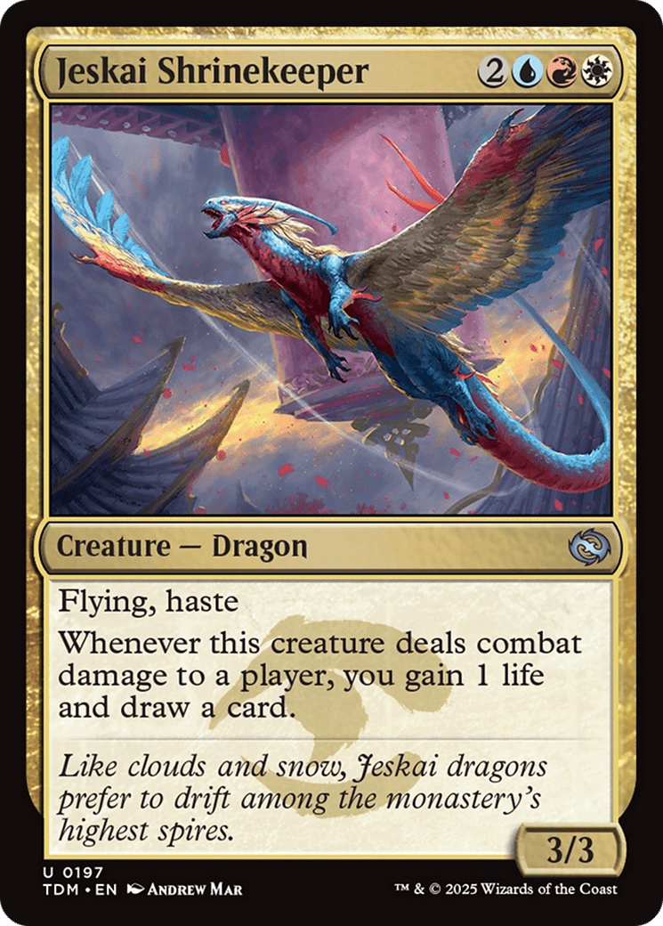 Jeskai Shrinekeeper (197) [Tarkir: Dragonstorm]  Foil