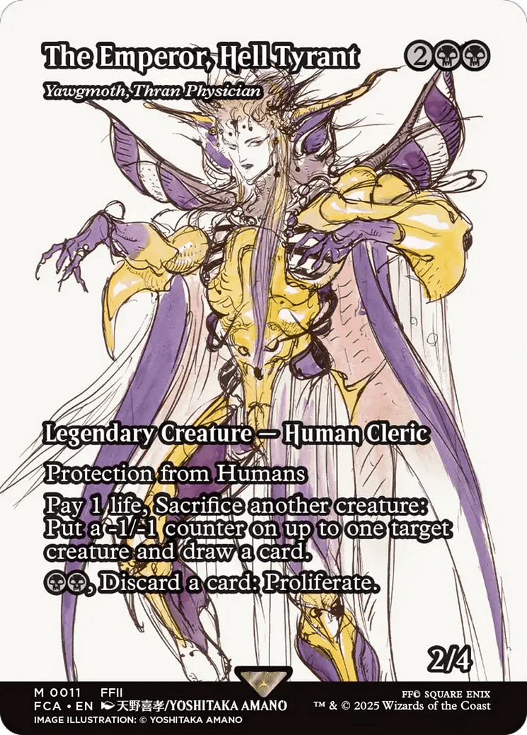 The Emperor, Hell Tyrant - Yawgmoth, Thran Physician (Showcase) (011) [FINAL FANTASY: Through the Ages]  Foil
