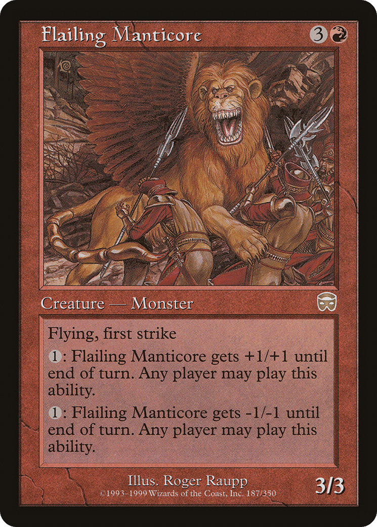 Flailing Manticore [Mercadian Masques] Foil