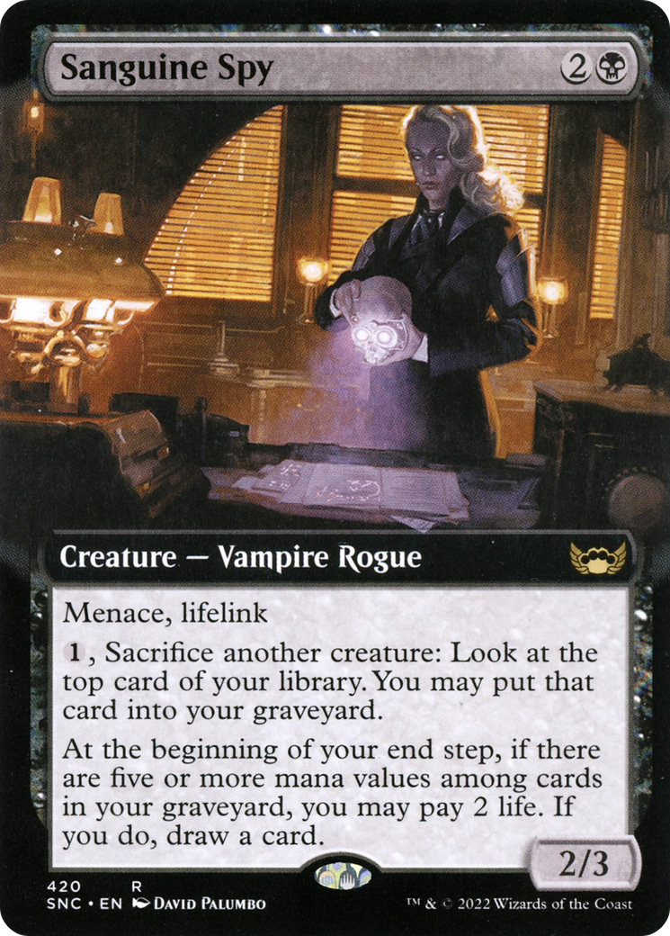 Sanguine Spy (Extended Art) [Streets of New Capenna] Foil