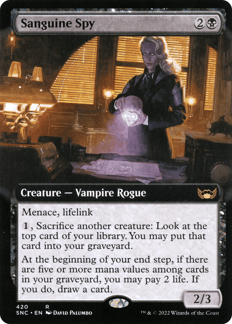 Sanguine Spy (Extended Art) [Streets of New Capenna] Foil