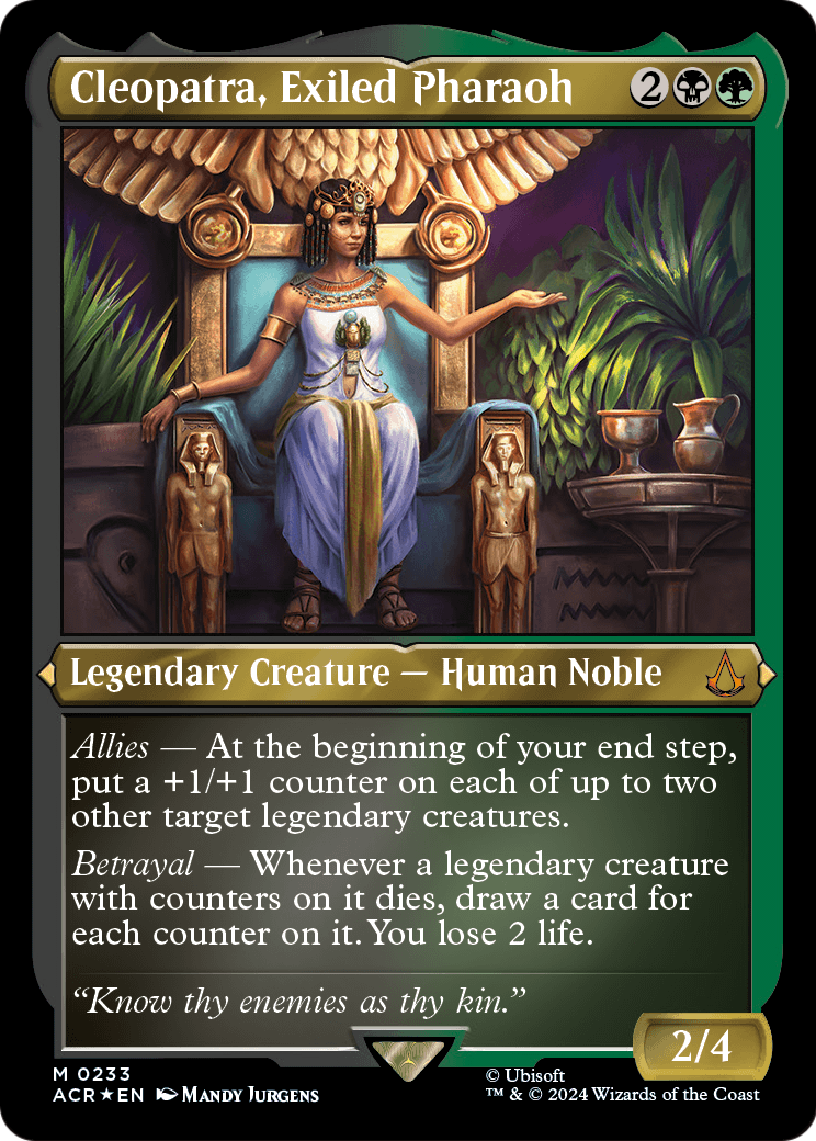 Cleopatra, Exiled Pharaoh (ACR-233) - Assassin's Creed Etched Foil