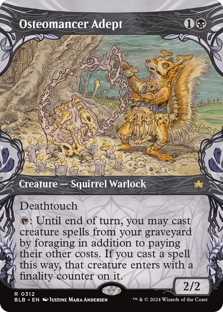 Osteomancer Adept (Showcase) [Bloomburrow] Foil