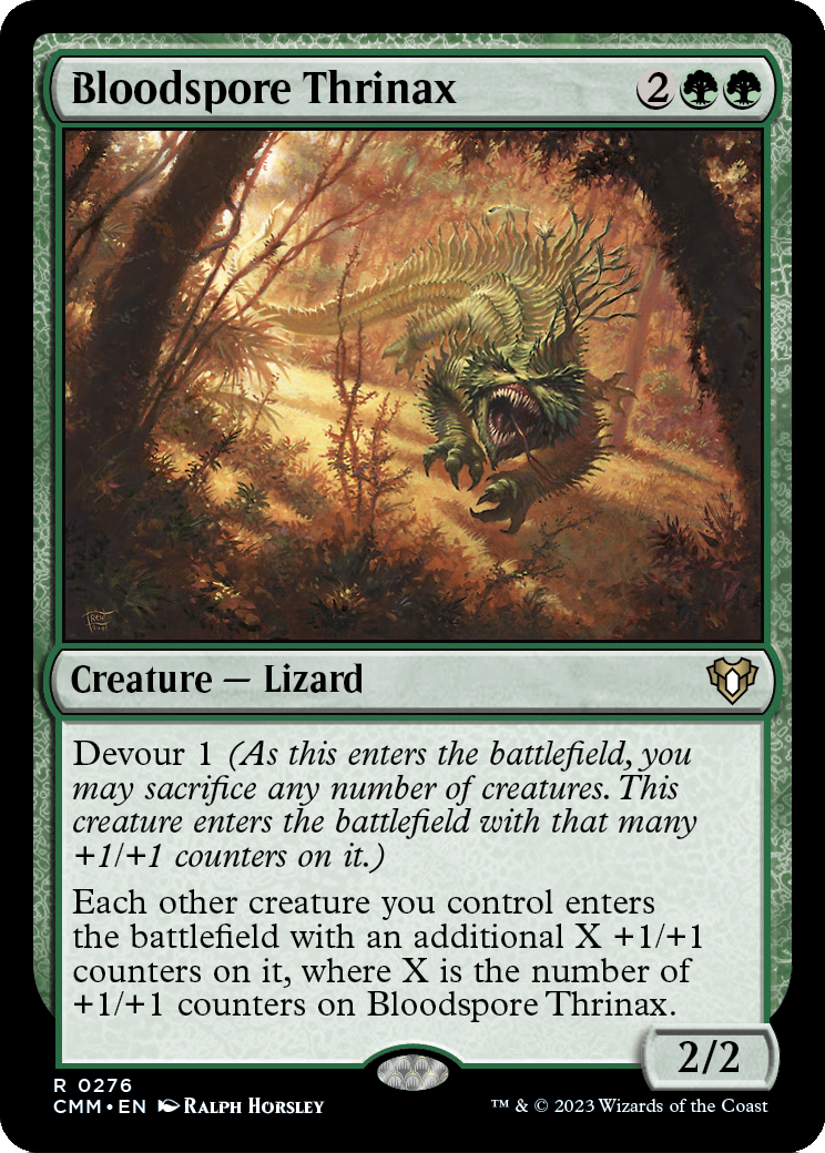 Bloodspore Thrinax [Commander Masters] Foil