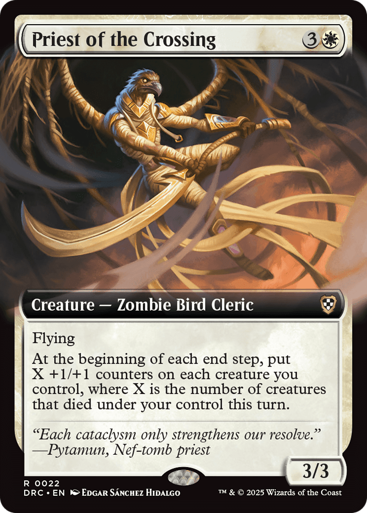 Priest of the Crossing (Extended Art) (-022) [Commander: Aetherdrift]