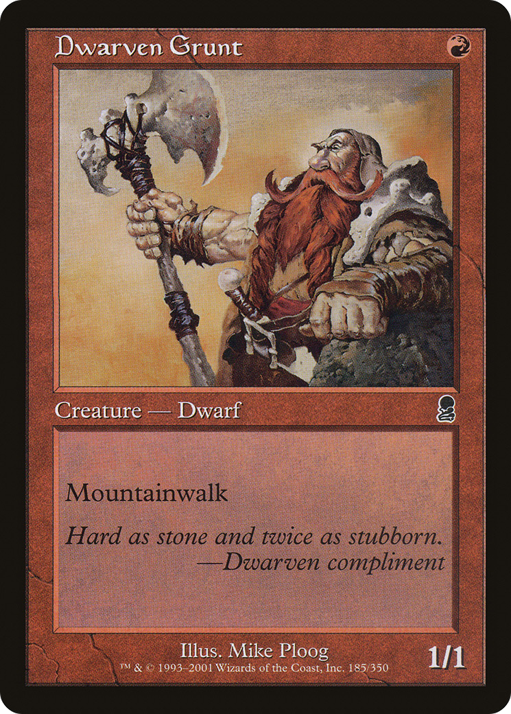 Dwarven Grunt [Odyssey] Foil