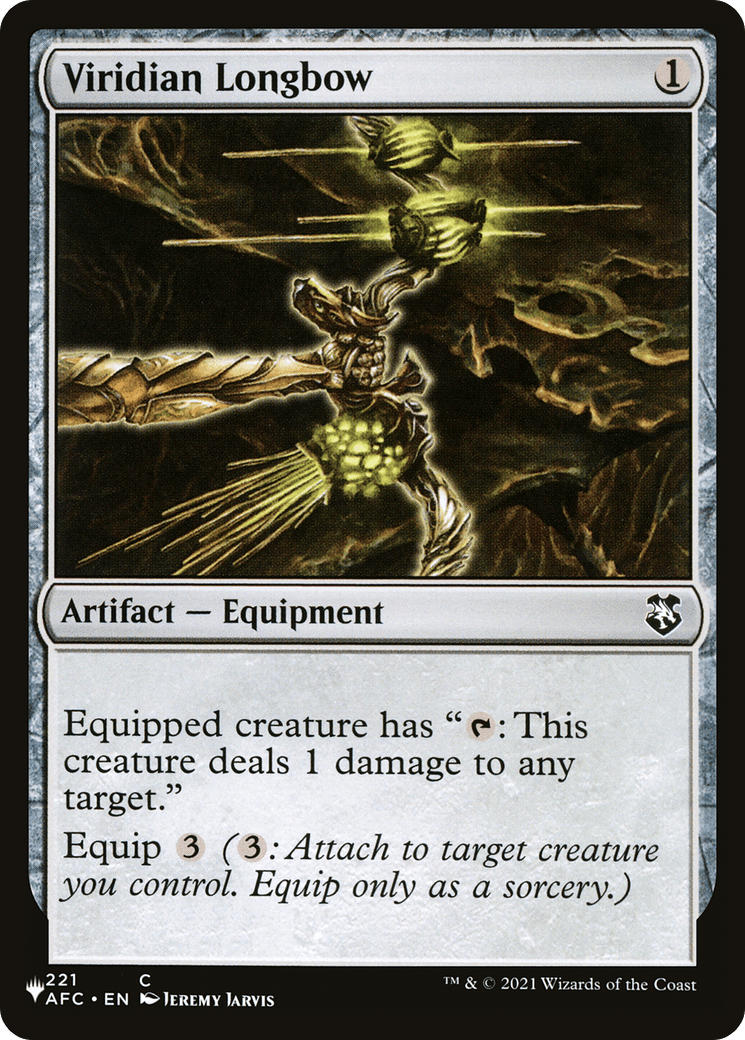 Viridian Longbow |  (AFC-221) [The List]