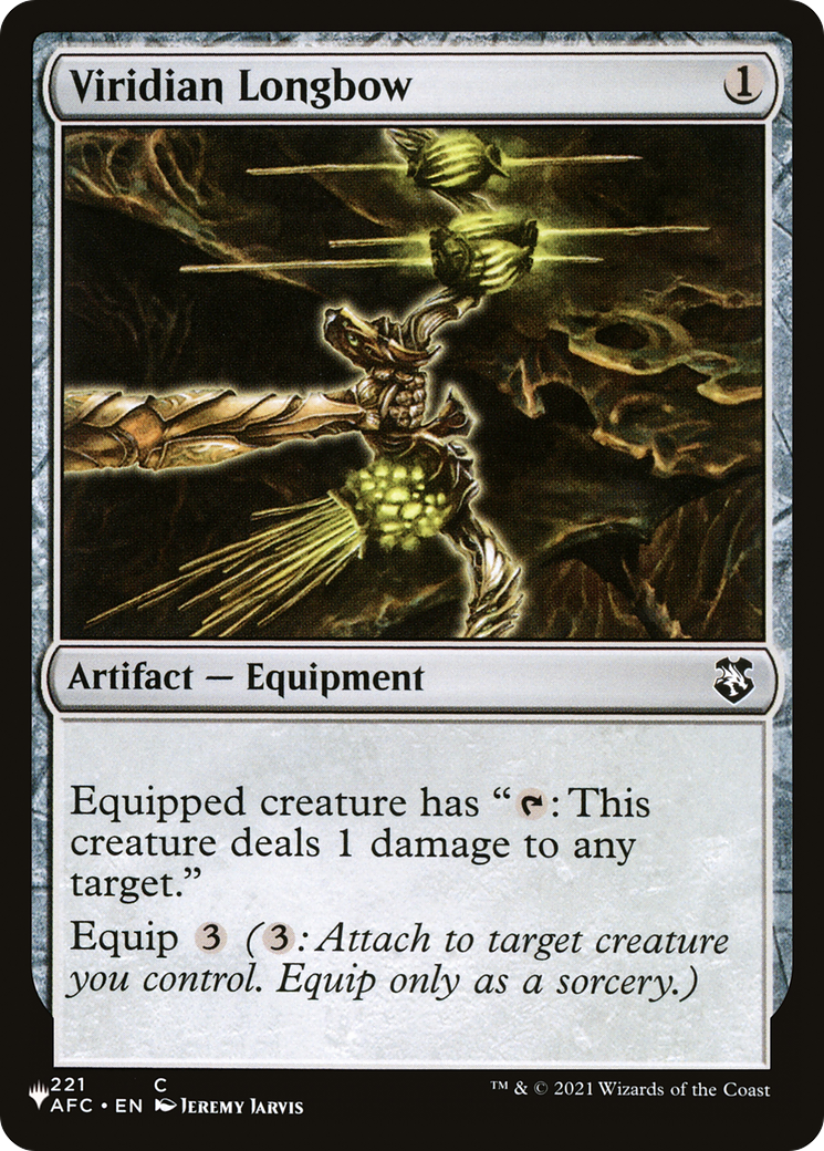 Viridian Longbow |  (AFC-221) [The List]