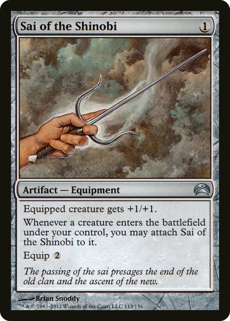 Sai of the Shinobi (113) [Planechase 2012]  Foil
