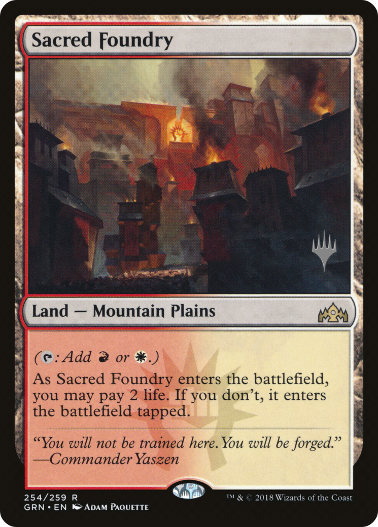 Sacred Foundry (Promo Pack) [Guilds of Ravnica Promos] Foil