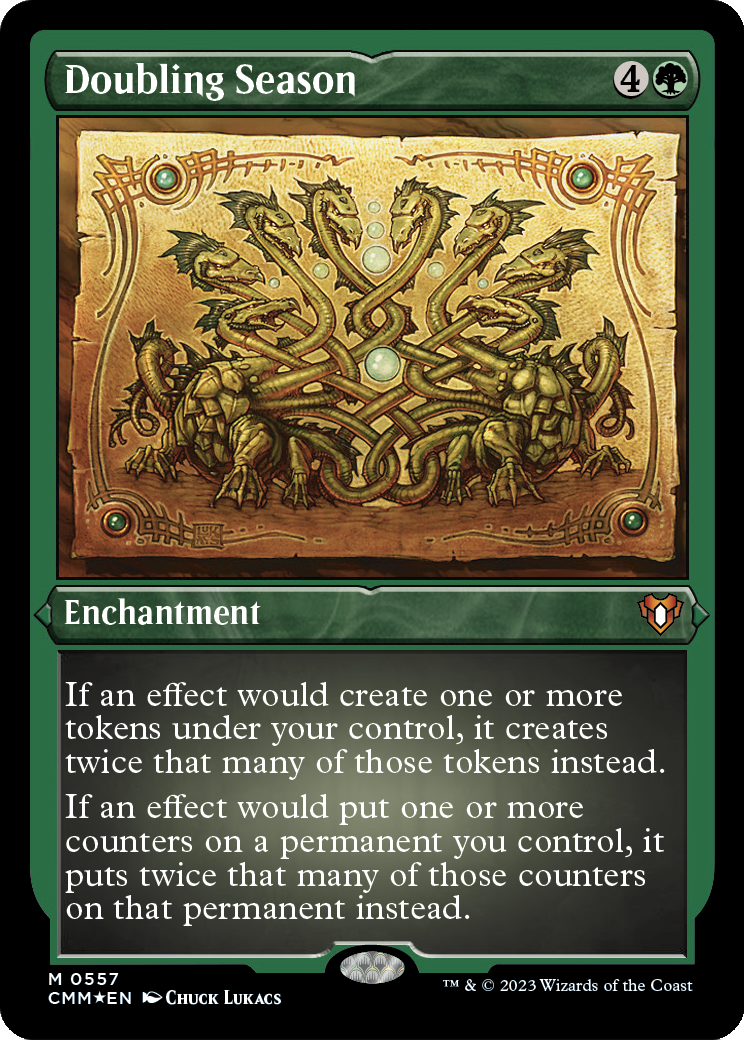 Doubling Season (CMM-557) - Commander Masters Etched Foil