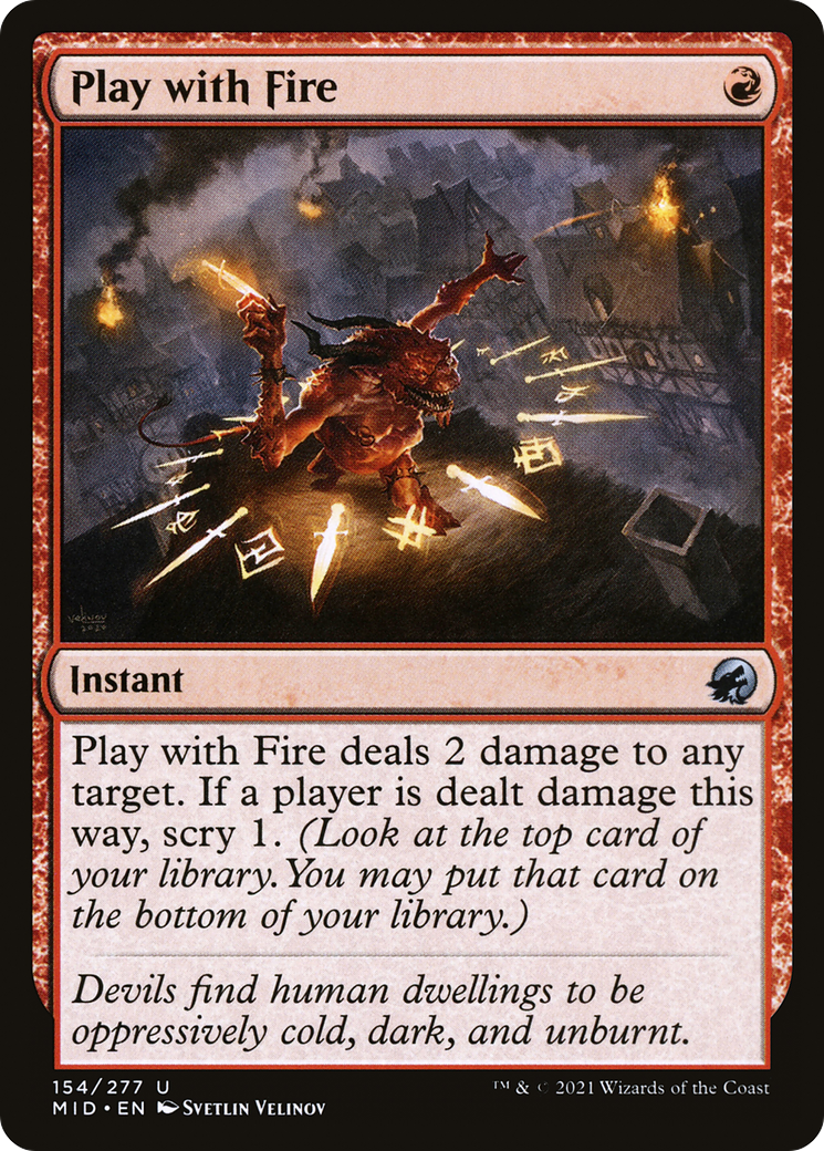 Play with Fire [Innistrad: Midnight Hunt] Foil