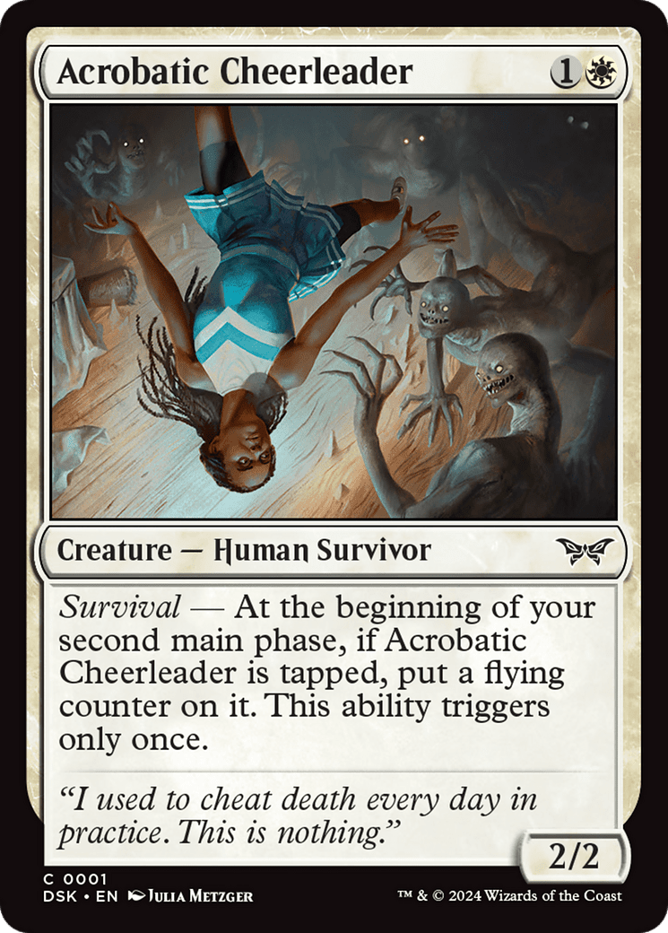 Acrobatic Cheerleader [Duskmourn: House of Horror] Foil