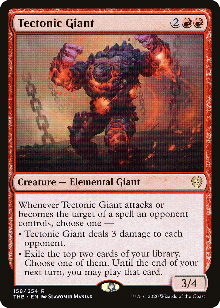 Tectonic Giant [Theros Beyond Death] Foil