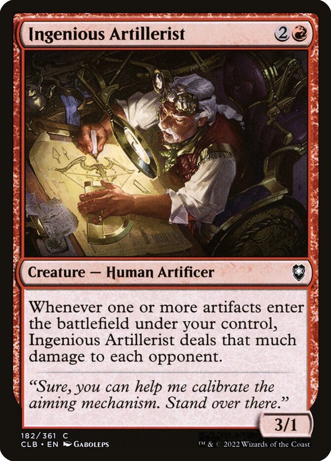 Ingenious Artillerist 182 (Commander Legends: Battle for Baldur's Gate)  - Foil