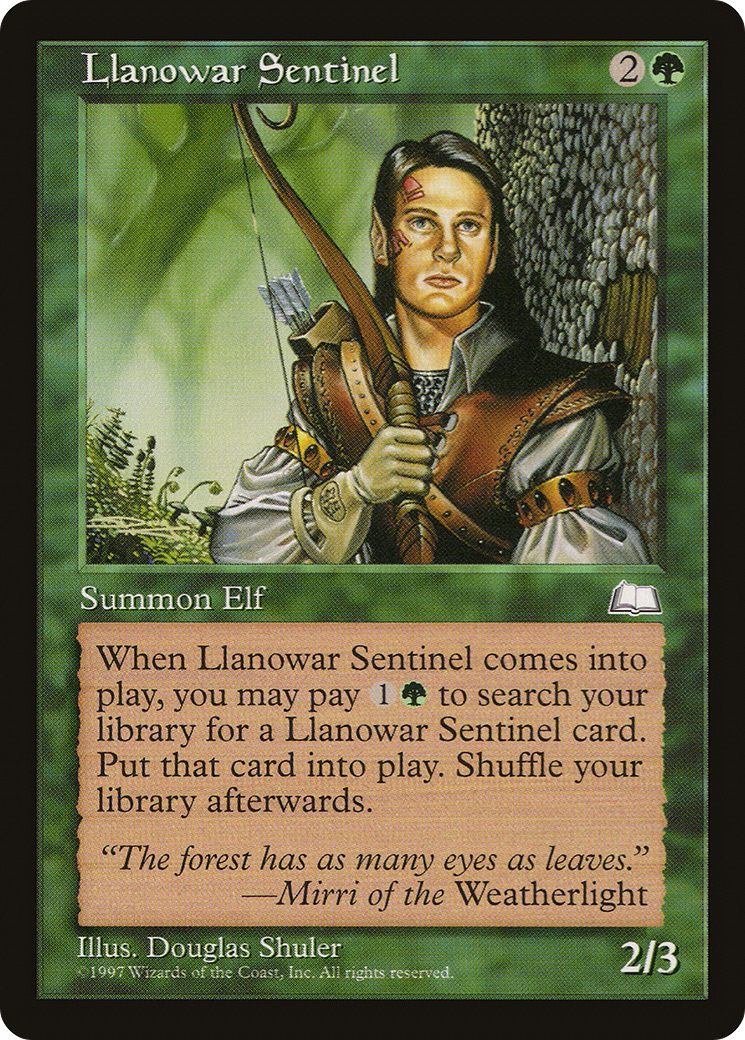 Llanowar Sentinel [Weatherlight]