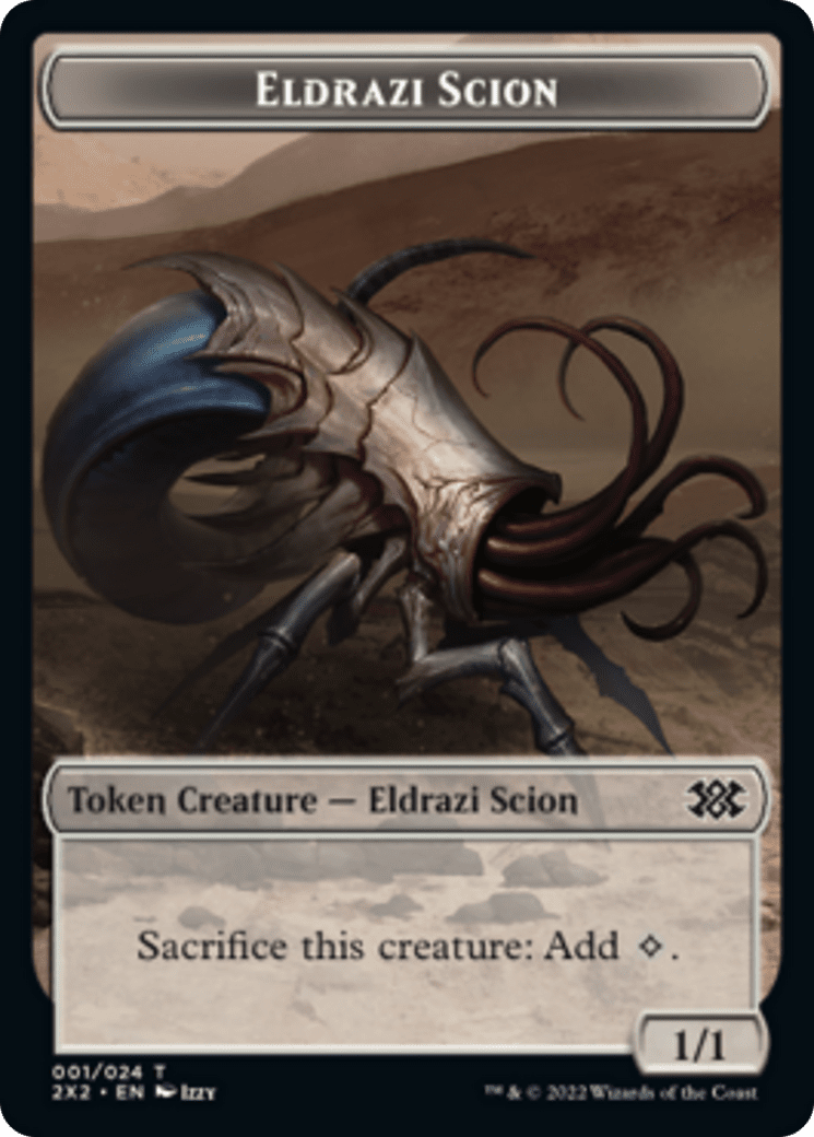 Bear // Eldrazi Scion Double-Sided Token [Double Masters 2022 Tokens] Foil