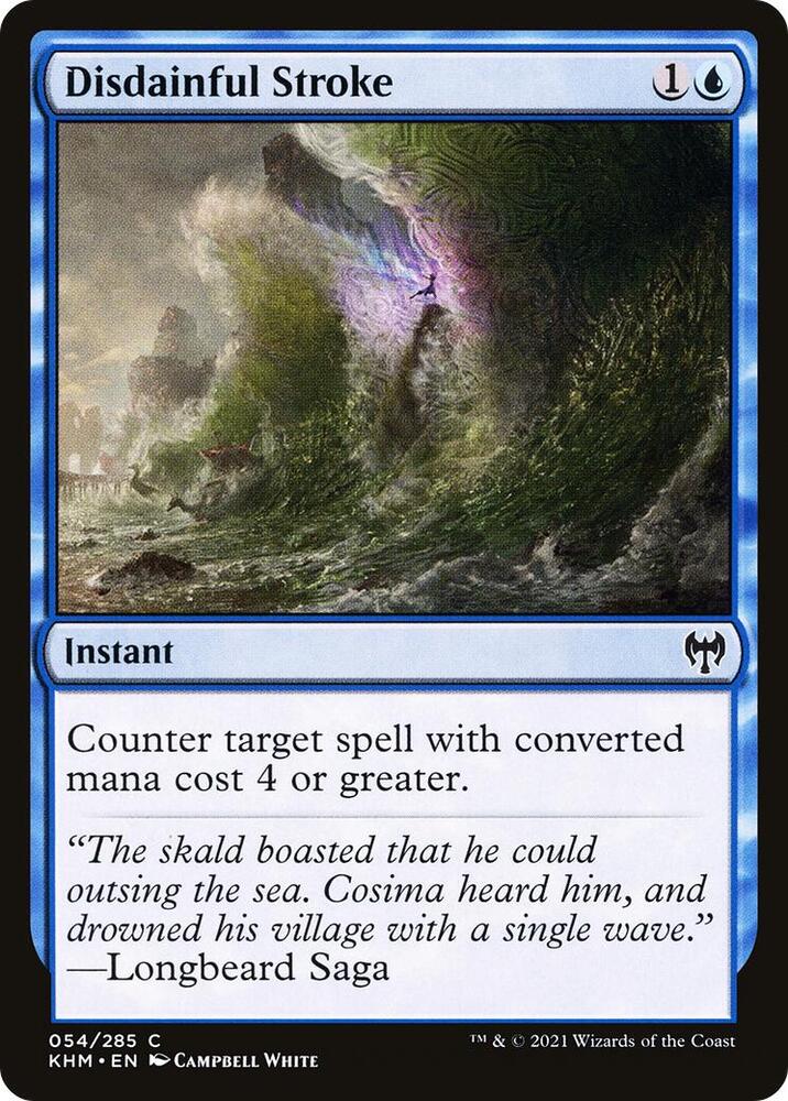 Disdainful Stroke 54/285 (Kaldheim)  - Foil