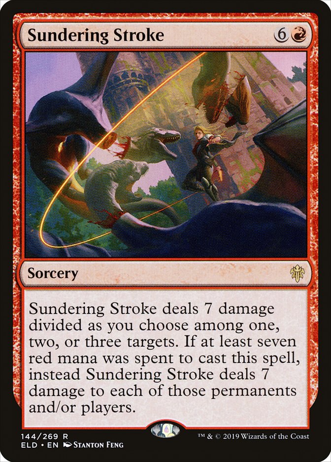Sundering Stroke 144/269 (Throne of Eldraine)  - Foil