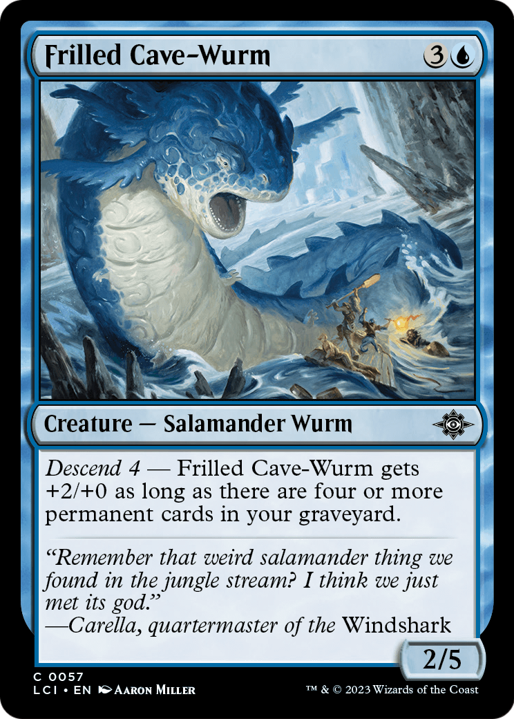 Frilled Cave-Wurm [The Lost Caverns of Ixalan] Foil