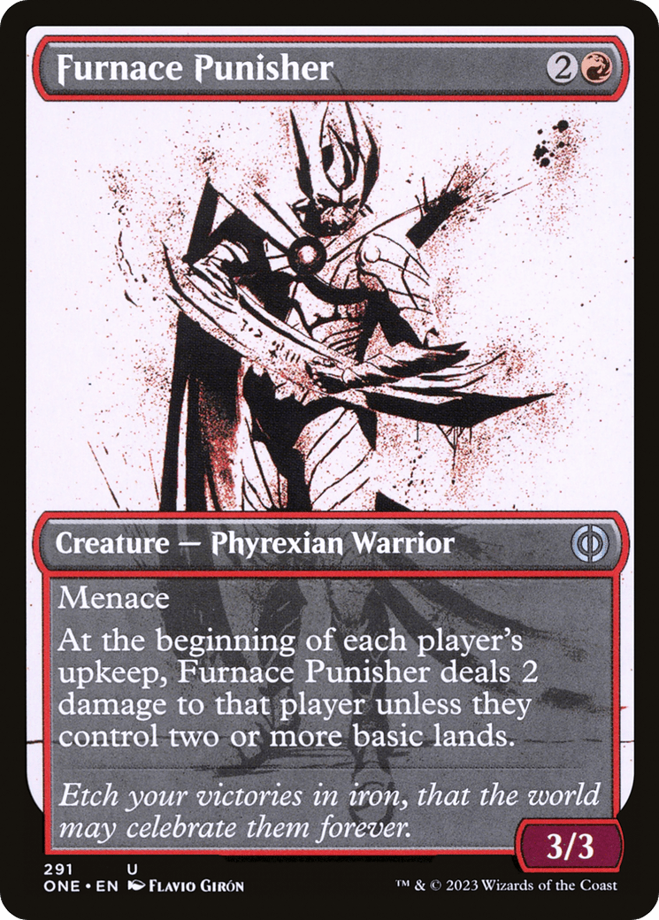 Furnace Punisher (Showcase Ichor) [Phyrexia: All Will Be One] Foil