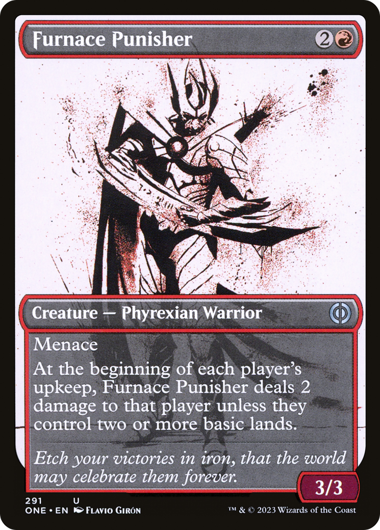 Furnace Punisher (Showcase Ichor) [Phyrexia: All Will Be One] Foil