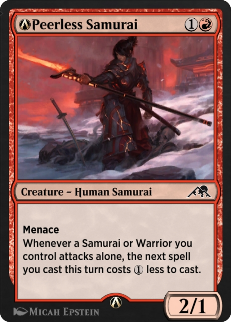 A-Peerless Samurai (NEO-A-156) - Kamigawa: Neon Dynasty