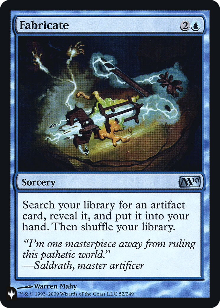Fabricate |  (M10-52) [The List]