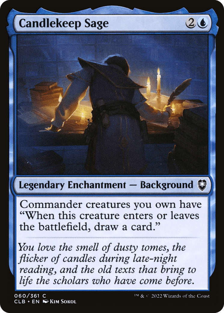 Candlekeep Sage [Commander Legends: Battle for Baldur's Gate] Foil