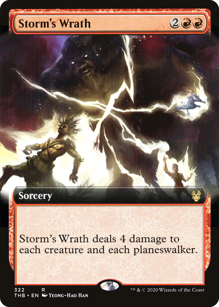 Storm's Wrath (Extended Art) [Theros Beyond Death] Foil