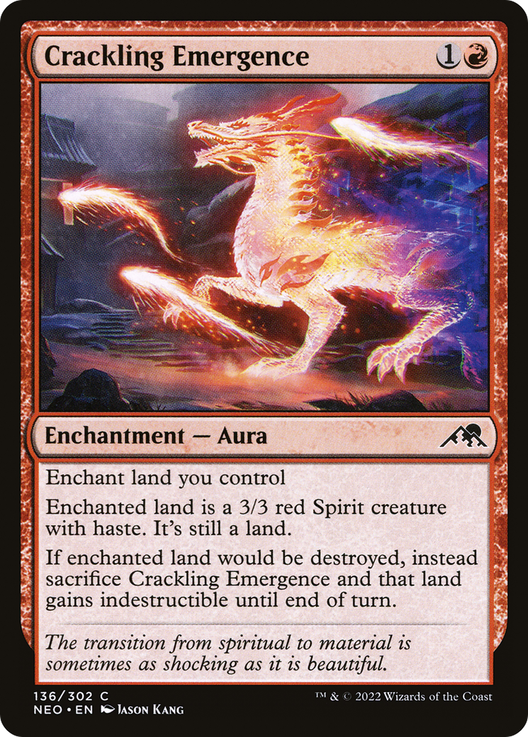 Crackling Emergence [Kamigawa: Neon Dynasty] Foil