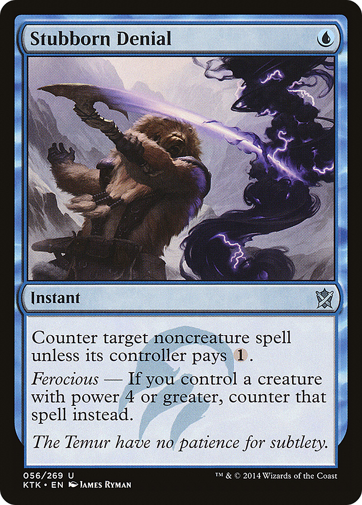 Stubborn Denial [Khans of Tarkir] Foil