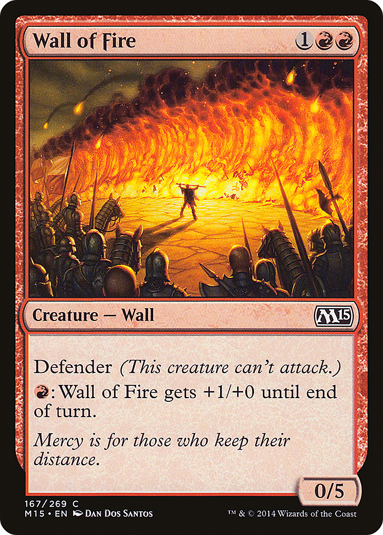 Wall of Fire [Magic 2015] Foil