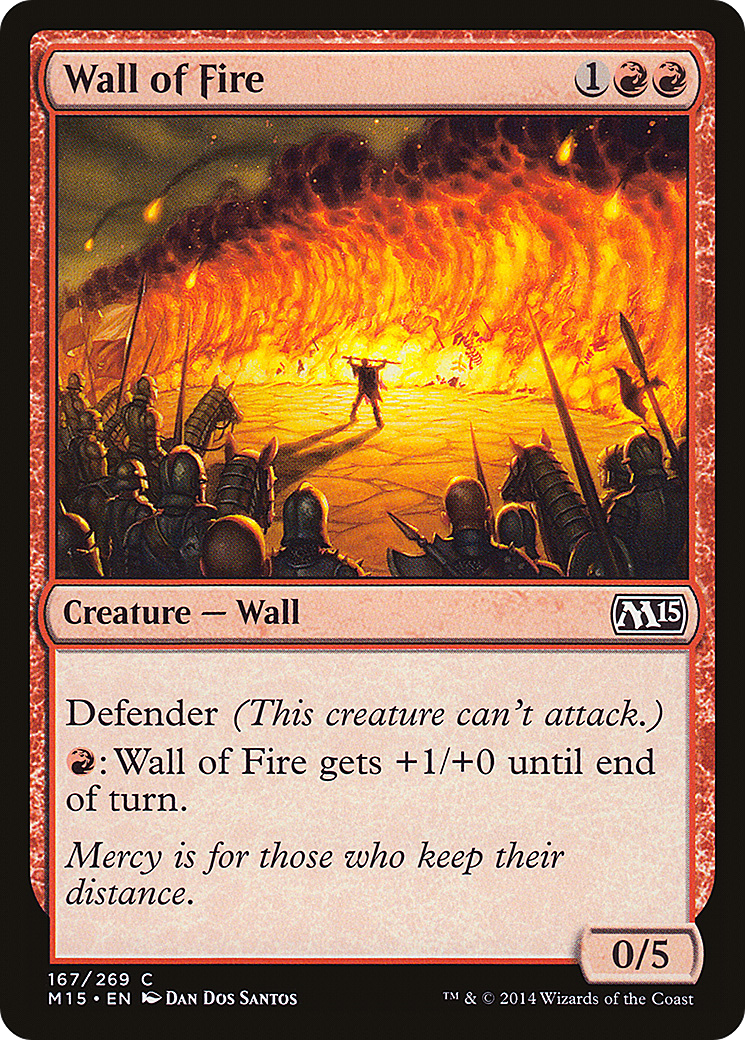 Wall of Fire [Magic 2015] Foil